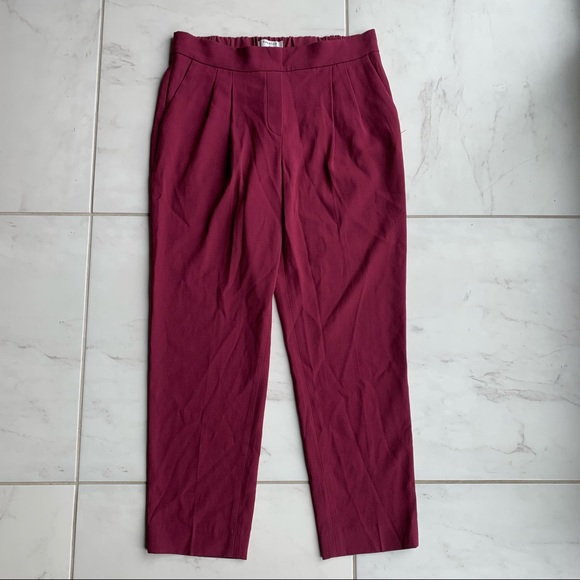 Aritzia Babaton Cohen pants Barolo maroon trousers - Picture 3 of 8